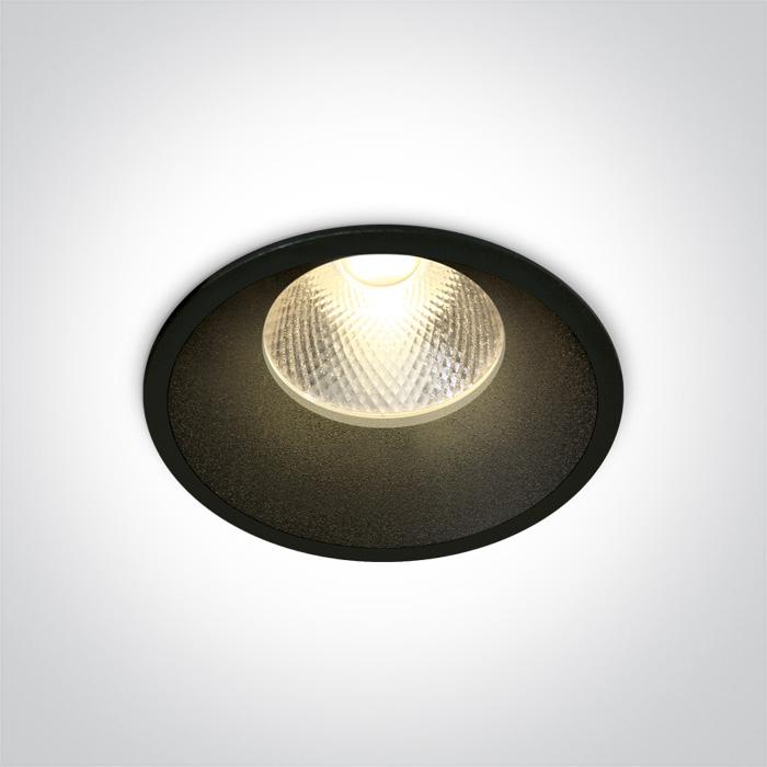BLACK LED 12W 20deg WW IP20 230V DARK LIGHT.