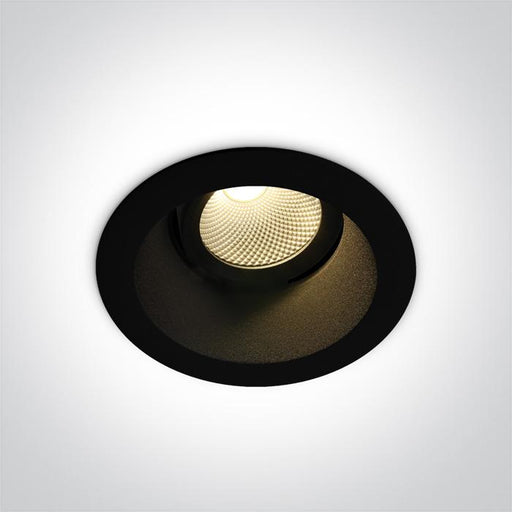 BLACK LED 7W WW IP20 60deg 230V ADJUSTABLE DARK LIGHT.