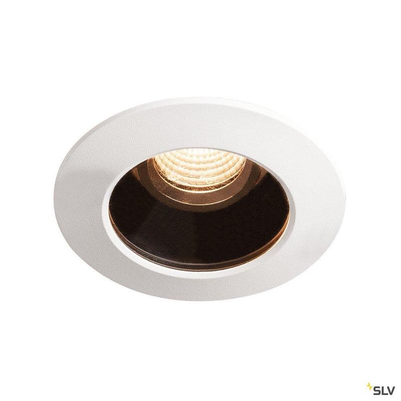 VARU DL, LED outdoor recessed ceiling light,black/white, IP20/65, 2700K
