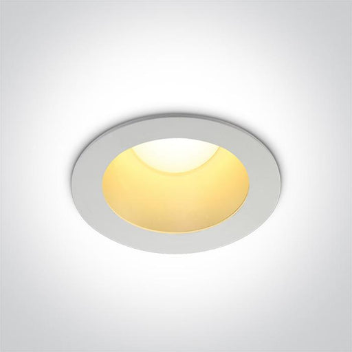 WHITE LED 12W  WW  IP20 230V DARK LIGHT BRASS REFLECTOR.