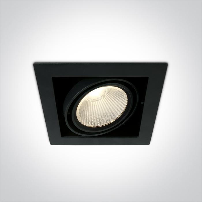 BLACK COB LED 30W WW 38deg 230V.