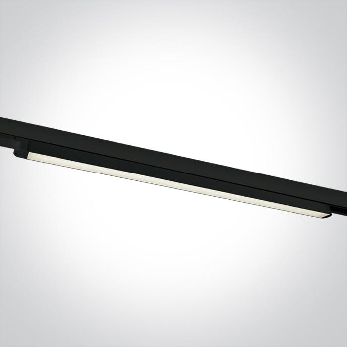 BLACK LED 25W CW LINEAR TRACK LIGHT 100-240V.