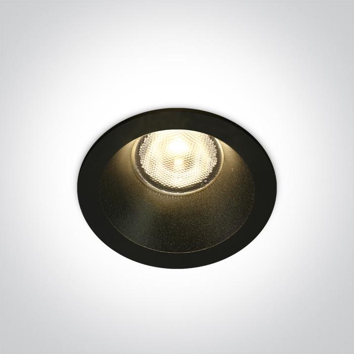 BLACK LED 7W WW 38deg IP65 700mA DARK LIGHT.