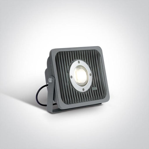 GREY FLOOD LIGHT COB LED 50W CW IP65 AC100-240V.
