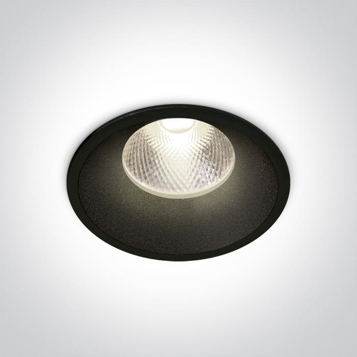 BLACK LED 12W 20deg CW IP20 230V DARK LIGHT.