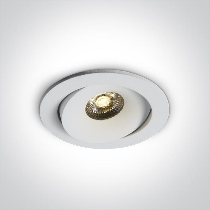 WHITE COB LED 7W WW 36deg IP54 700mA ADJUSTABLE.
