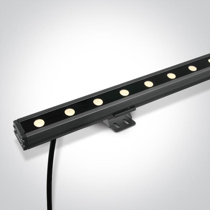 GREY LED 24x1w WW 20x60deg LENS IP66 24v DIMMABLE.