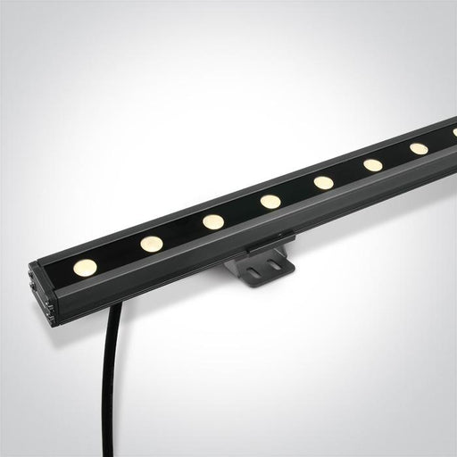GREY LED 24x1w WW 20x60deg LENS IP66 24v DIMMABLE.