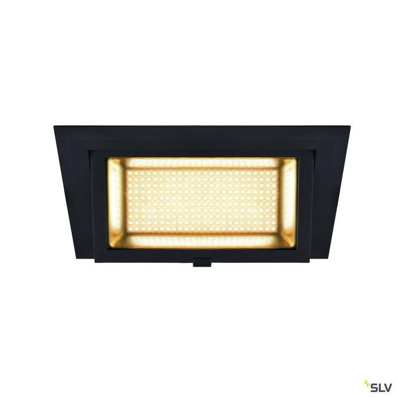 ALAMEA LED Recessed ceiling luminaire, black, 3000K, 45W