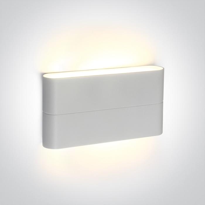 WHITE LED WALL LIGHT 2x6W WW IP54 230v.
