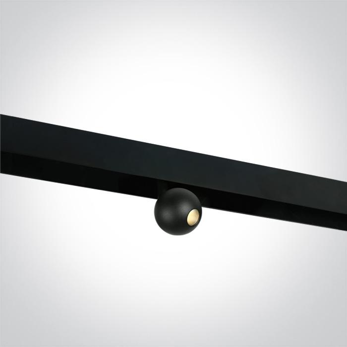 BLACK 7W WW 48v IP20 ADJUSTABLE