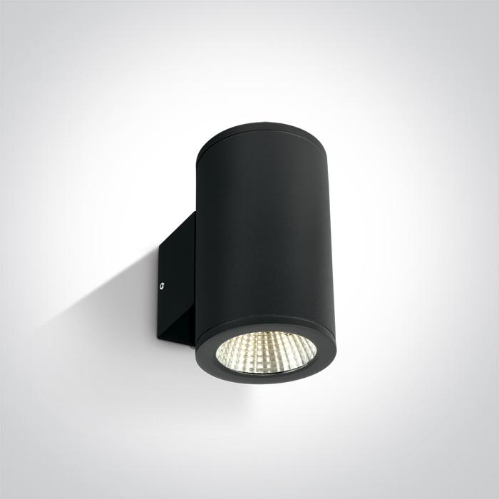 BLACK COB LED 2x6W WW IP54 230V.