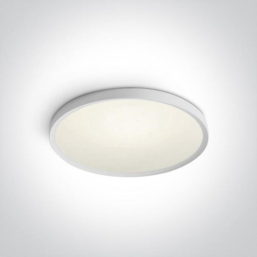 WHITE SUPER SLIM ROUND LED PLAFO 40W CW IP20 230V.