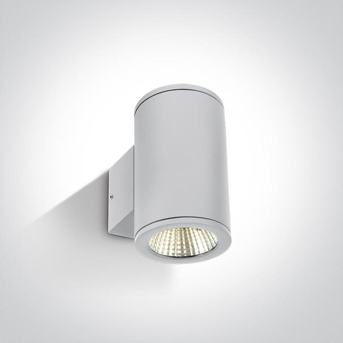 WHITE COB LED 2x6W WW IP54 230V.