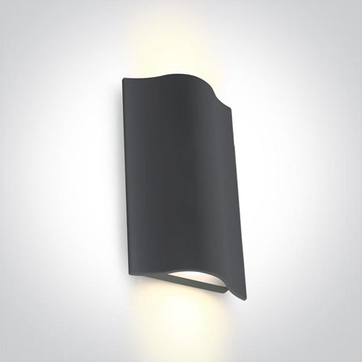 ANTHRACITE WALL LED 2x6W WW IP54 230V.