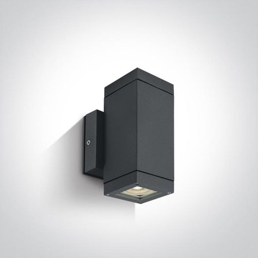 ANTHRACITE WALL 2xGU10 10w IP54.