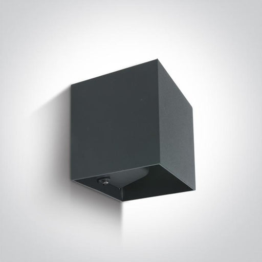 ANTHRACITE WALL LED 2x3W WW IP54 DARK LIGHT 100-240V.