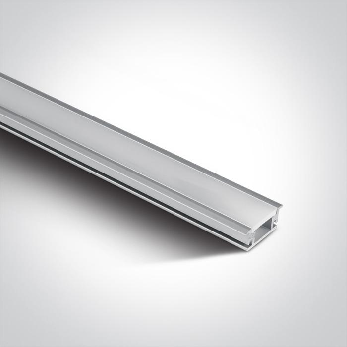 INGROUND PROFILE 2m + 3mm PC opal diffuser IP67.