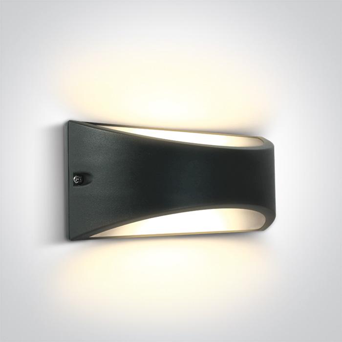 ANTHRACITE LED WALL LIGHT 10W WW IP54 230V.