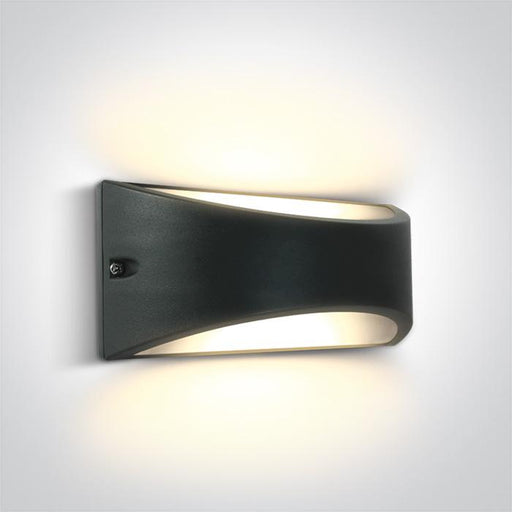 ANTHRACITE LED WALL LIGHT 10W WW IP54 230V.