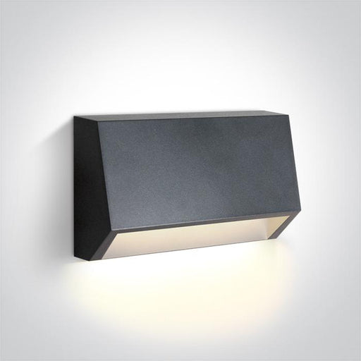 ANTHRACITE LED WALL LIGHT 1,5W WW DARK LIGHT IP65 230V.
