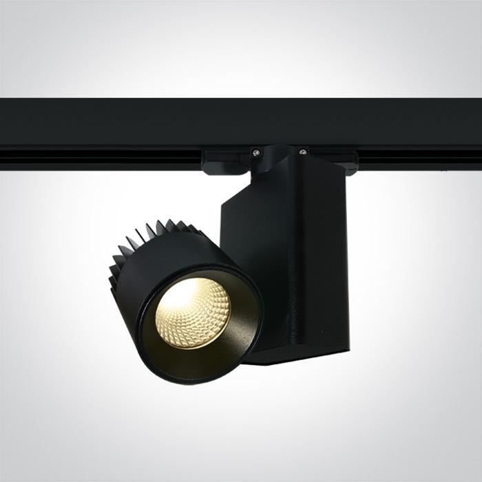 BLACK COB LED 10W WW TRACK SPOT 230V.