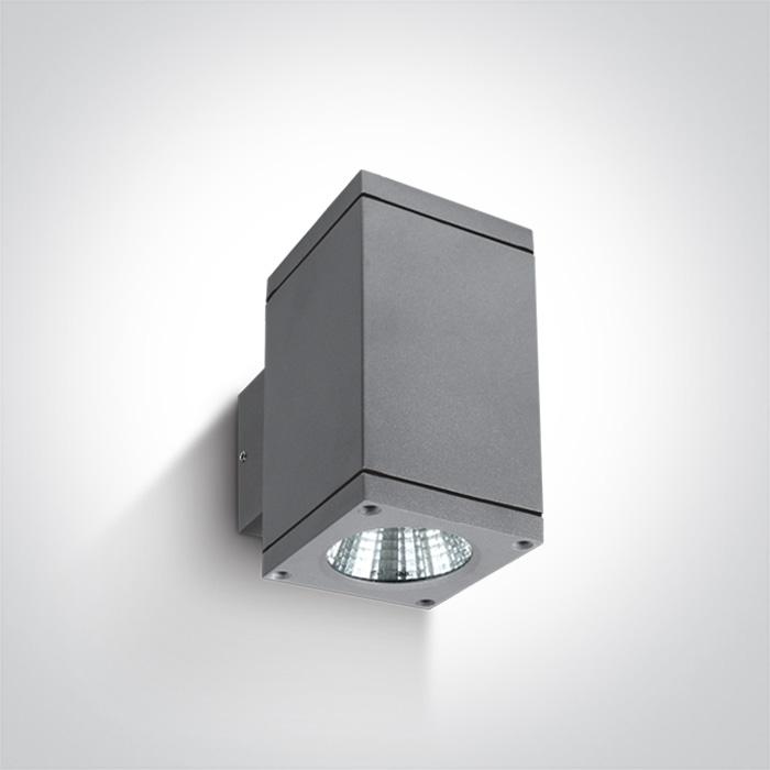 GREY COB LED 2x6W WW IP54 230V.