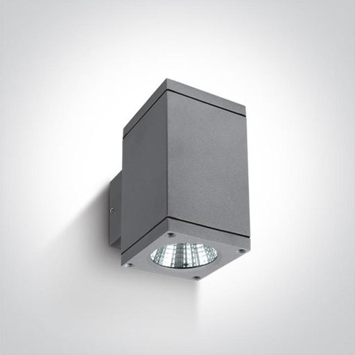 GREY COB LED 2x6W WW IP54 230V.
