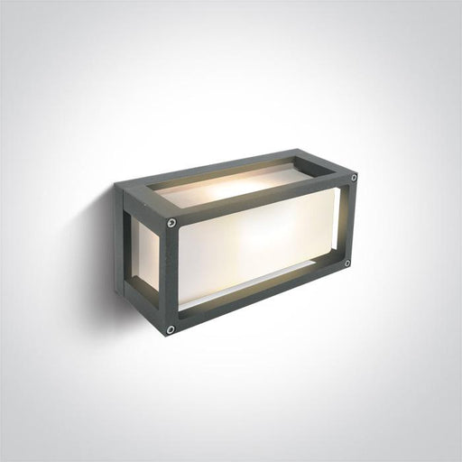 GREY LED 7W WALL LIGHT WW IP54 230V.
