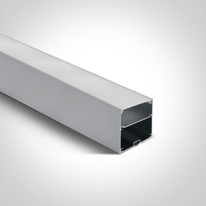 SURFACE PROFILE 2m FOR 45mm STRIPS + PC OPAL DIFF.