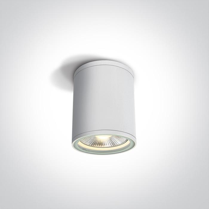 WHITE CYLINDER PAR30 E27 20W IP54.