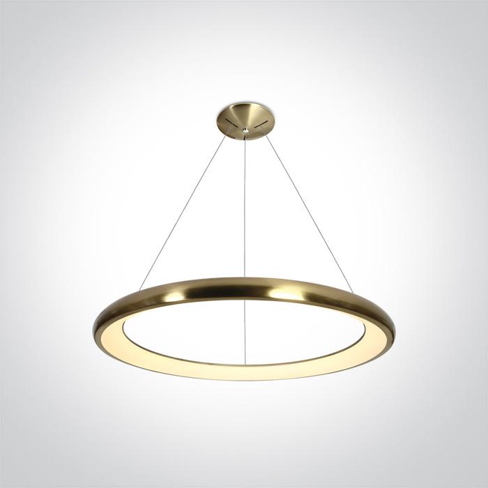 BRUSHED GOLD PENDANT LED 50W WW IP20 230V.