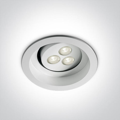 WHITE LED 3w CW SEMI-TRIMLESS 350mA.