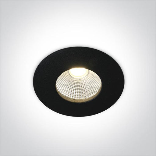 BLACK COB LED 12w WW 700mA 40deg IP65 DARK LIGHT.