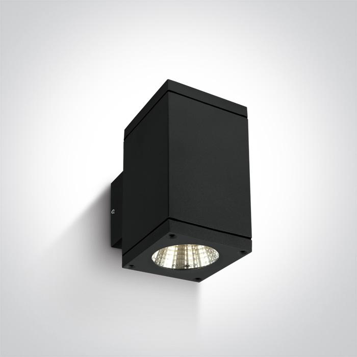 BLACK COB LED 2x6W WW IP54 230V.