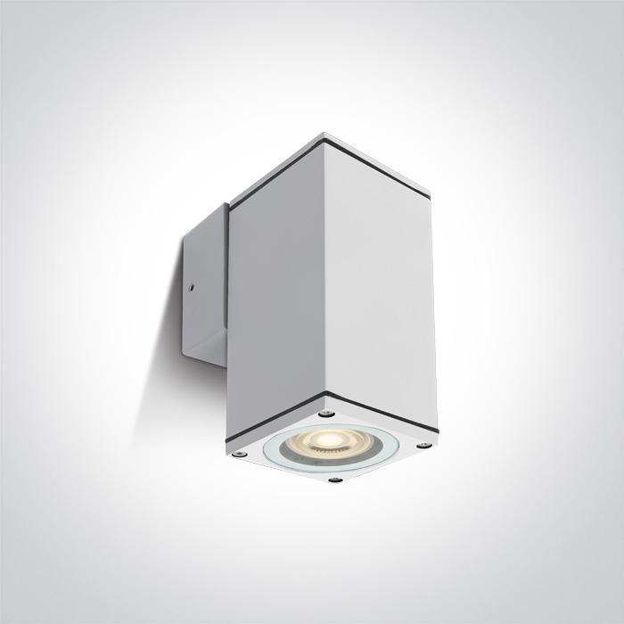 WHITE WALL GU10 10w IP54 100-240V