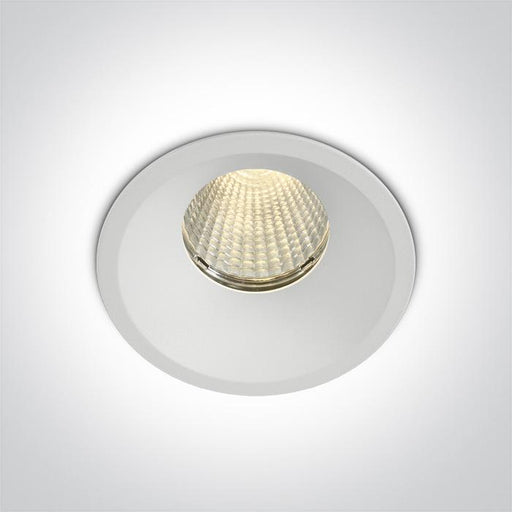 WHITE COB LED 12w WW 700mA 38deg IP65 SEMITRIMLESS.