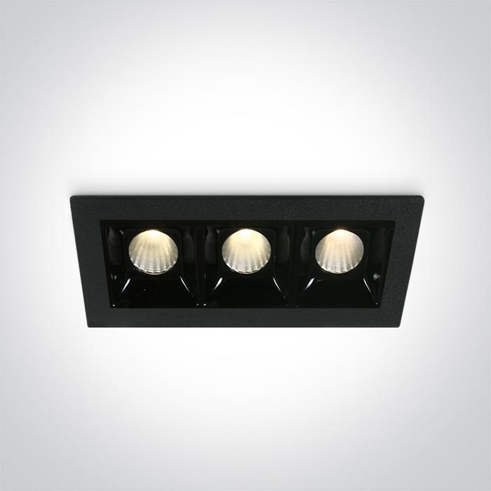 BLACK LED 3x2W WW 30deg IP20 700mA DIMMABLE.