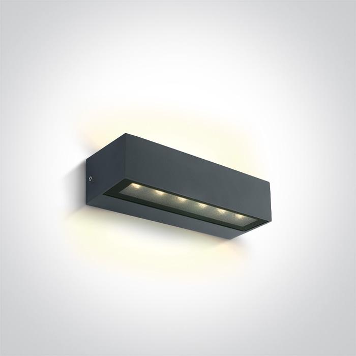 ANTHRACITE WALL 2x6W WW IP65 230V