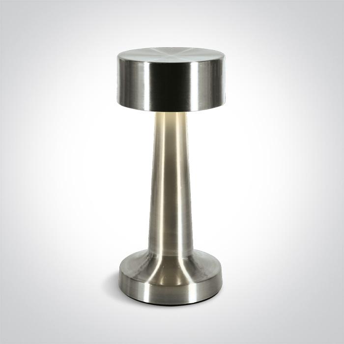 ALUMINIUM TABLE LAMP 3w WW IP54 USB RECHARGABLE DIMMABLE
