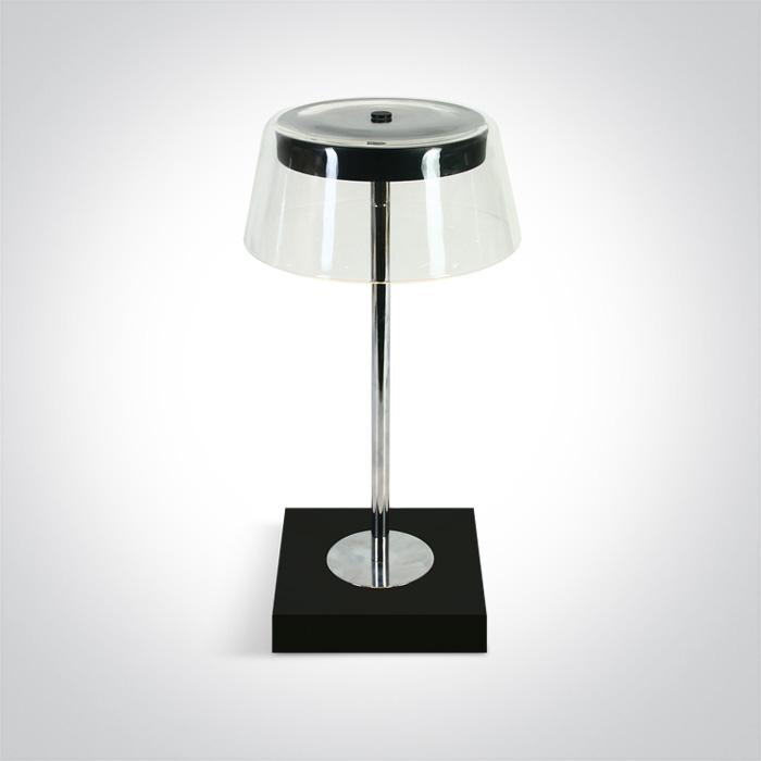 BLACK LED 2,5W TABLE LAMP RECHARGEABLE USB SOCKET IP65 DIMMABLE