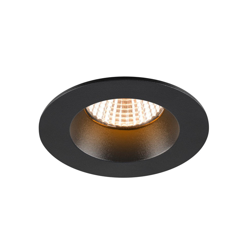 NEW TRIA 68, recessed ceiling light, 2700K, 38°, IP 20 / IP 65, round, black
