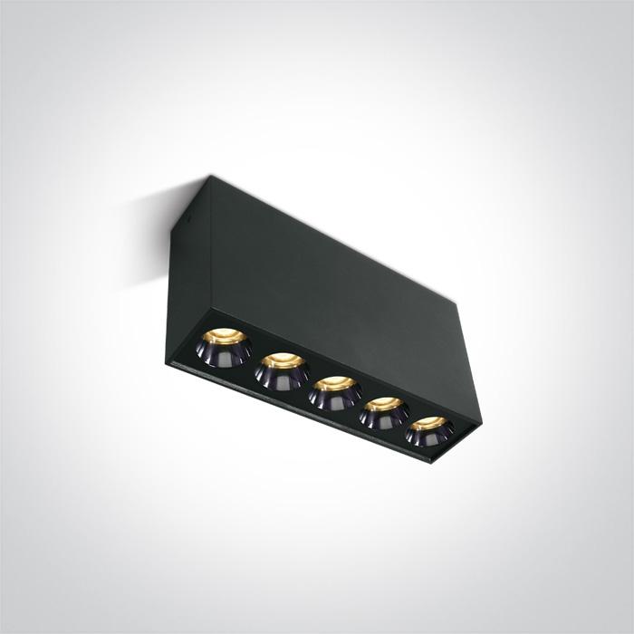 BLACK LED 12W WW IP20 38deg 230V DARK LIGHT