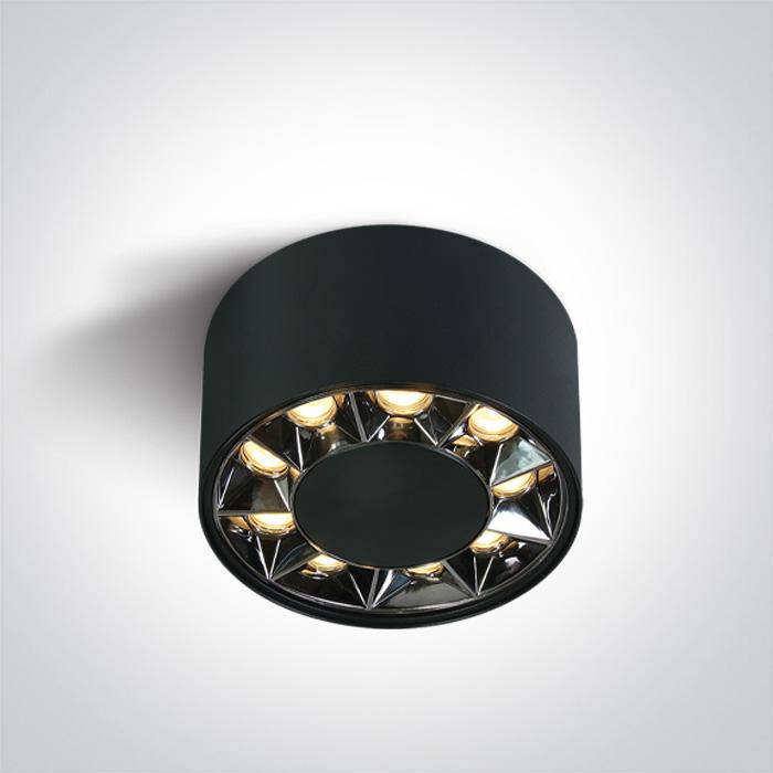 BLACK LED 12W WW IP20 38deg 230V DARK LIGHT