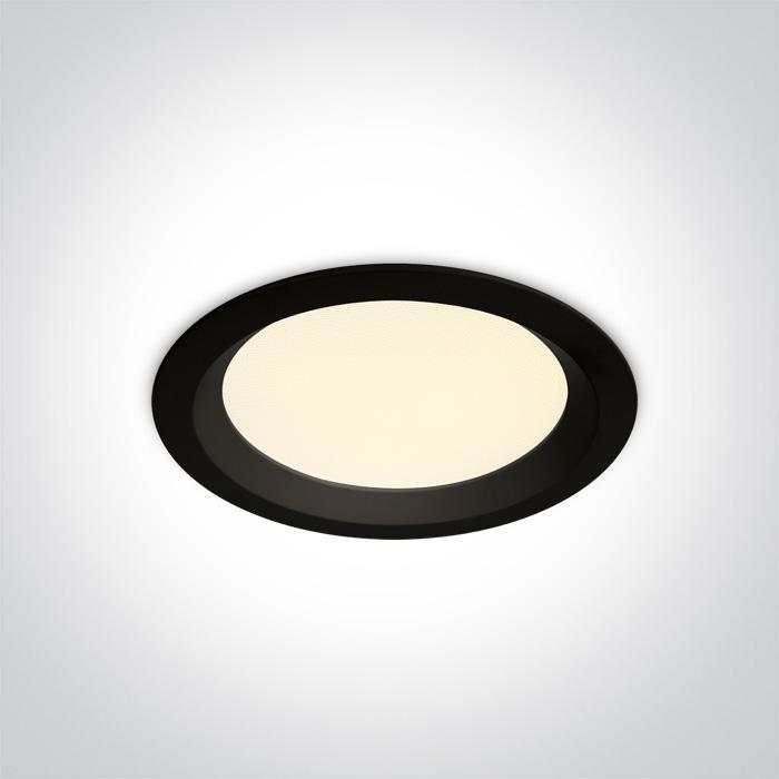 BLACK SMD LED UGR19 13W VARIABLE CCT WW CW DL IP44 230V