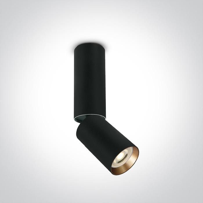 BLACK GU10 10w DARK LIGHT
