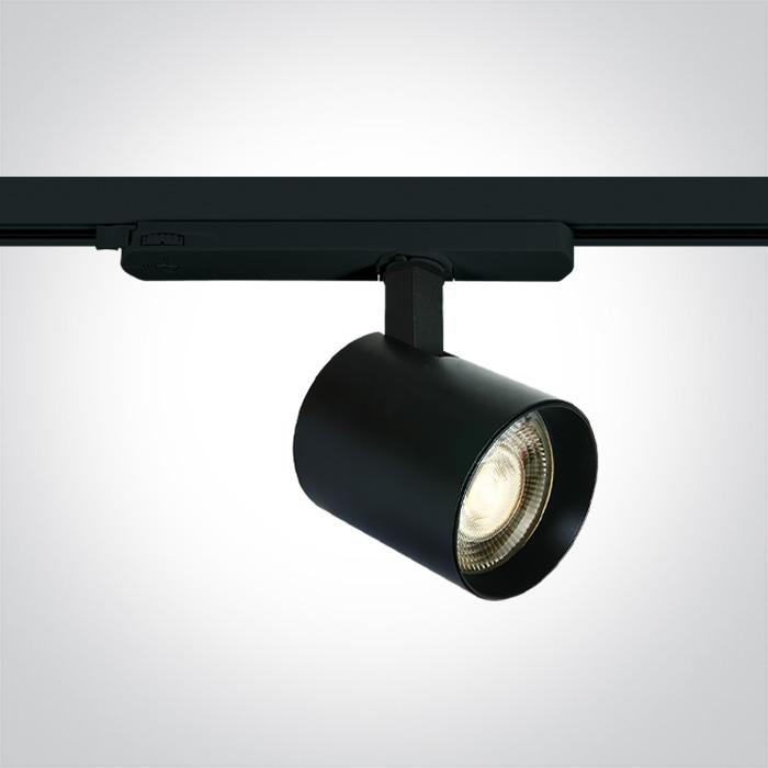 BLACK LED 10W/15W/20W WW 38deg TRACK SPOT IP20 230V