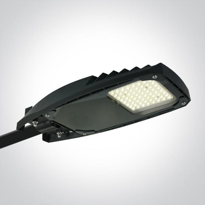 BLACK LED STREET LIGHT 50W CW 140x80deg IP66 100-240V
