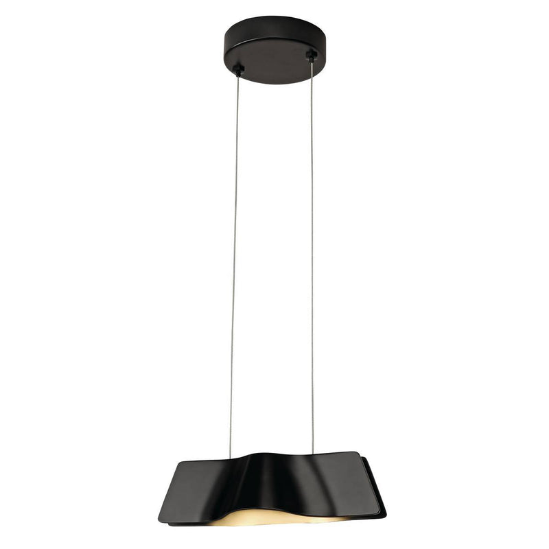 WAVE 25 LED Pendant luminaire, black, 2000K-3000K Dim to Warm