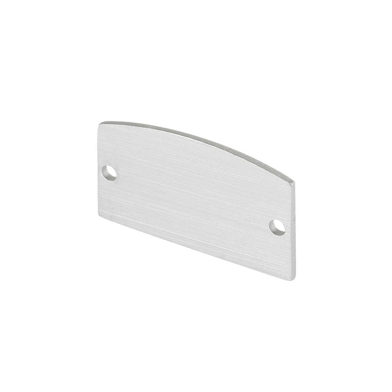 GLENOS end caps for linear profile 2713, silver, 2 pcs.